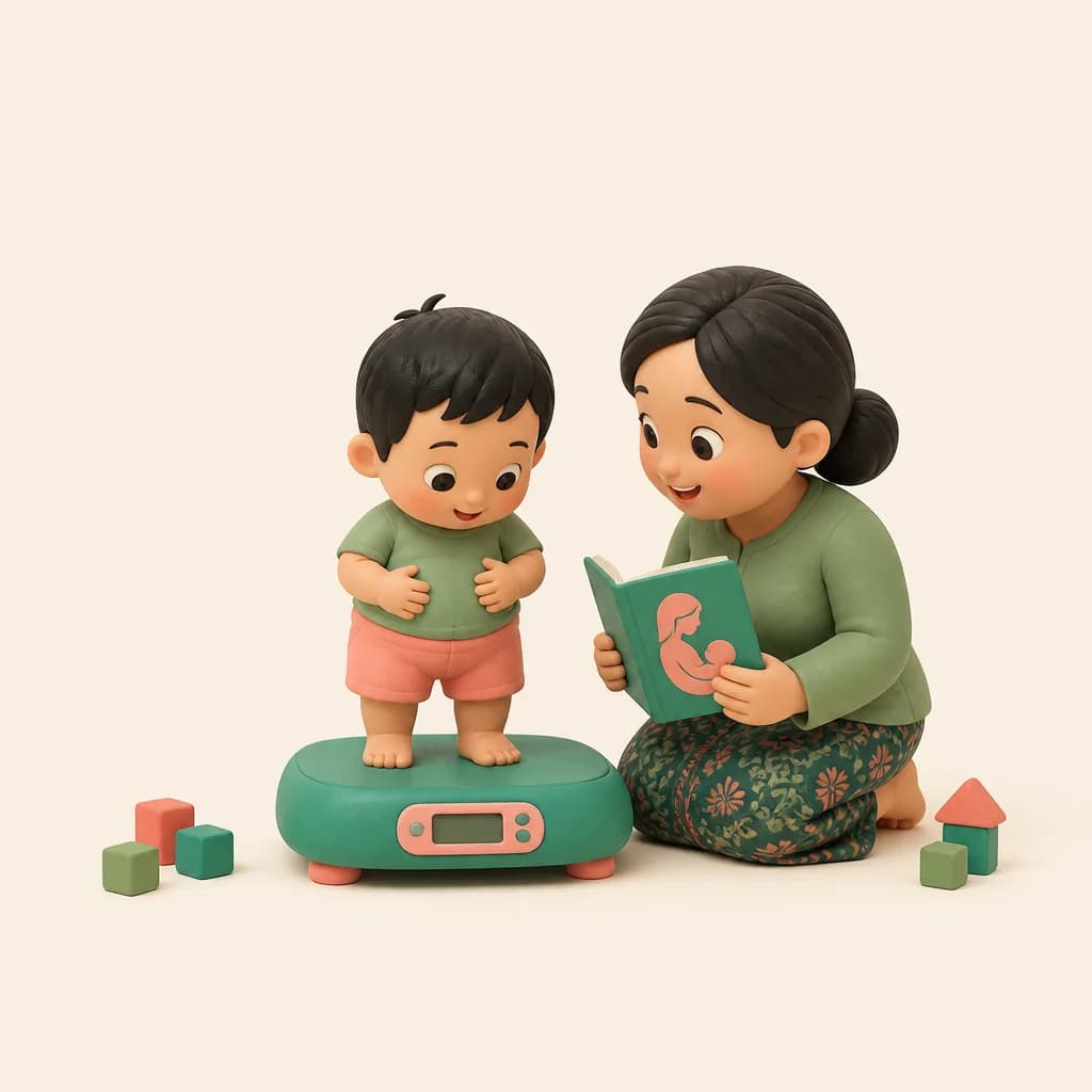 Berat Badan Ideal Anak 1–5 Tahun: Baca KMS Tanpa Panik