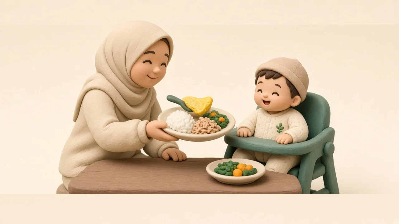 Protein Hewani Tiap Makan Sejak 6 Bulan, Bukan Cuma Sayur